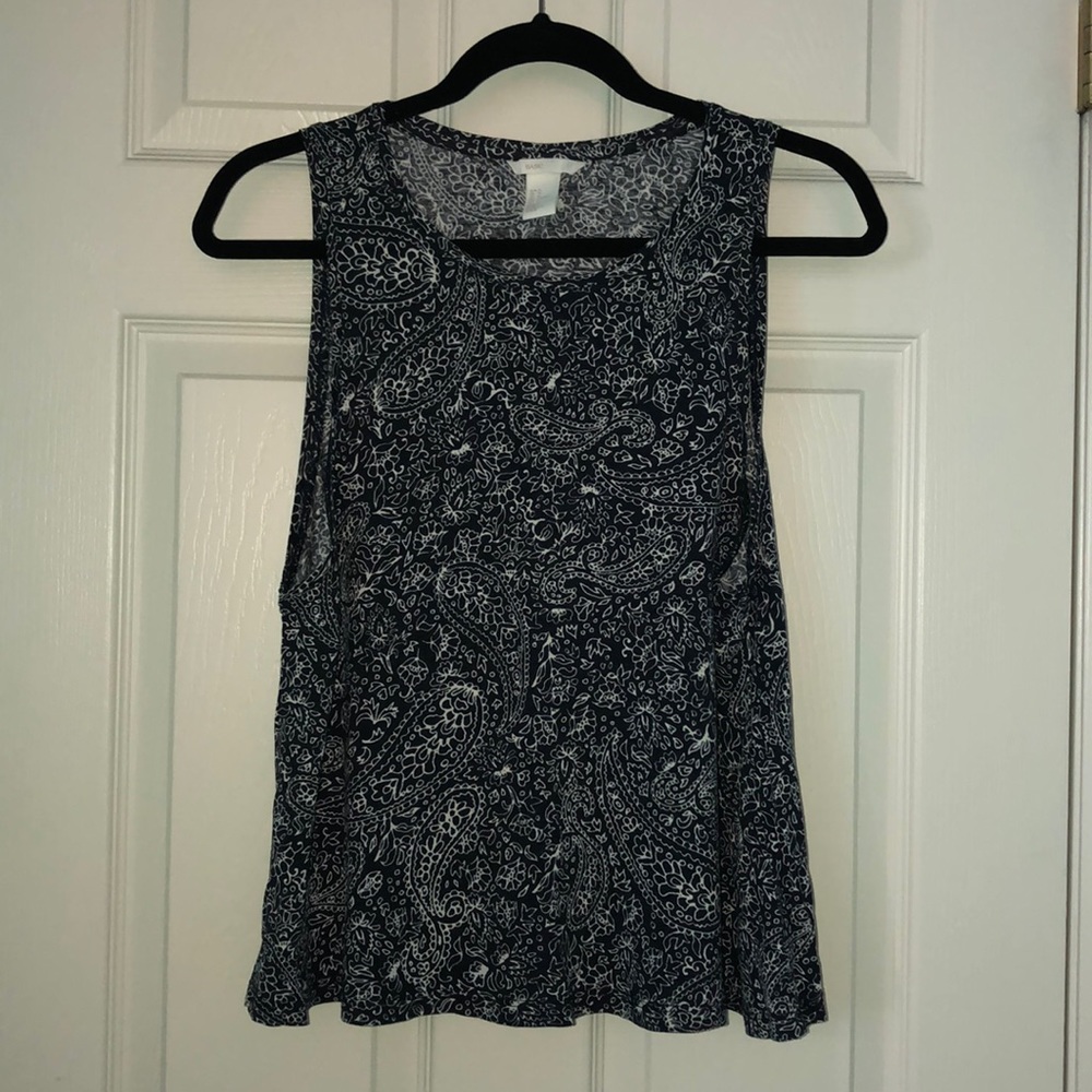 Paisley print top